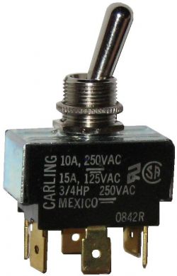 Pollak Fuel Tank Selector Switch, DPDT On-On